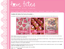 Tablet Screenshot of lovebitescookies.com.au